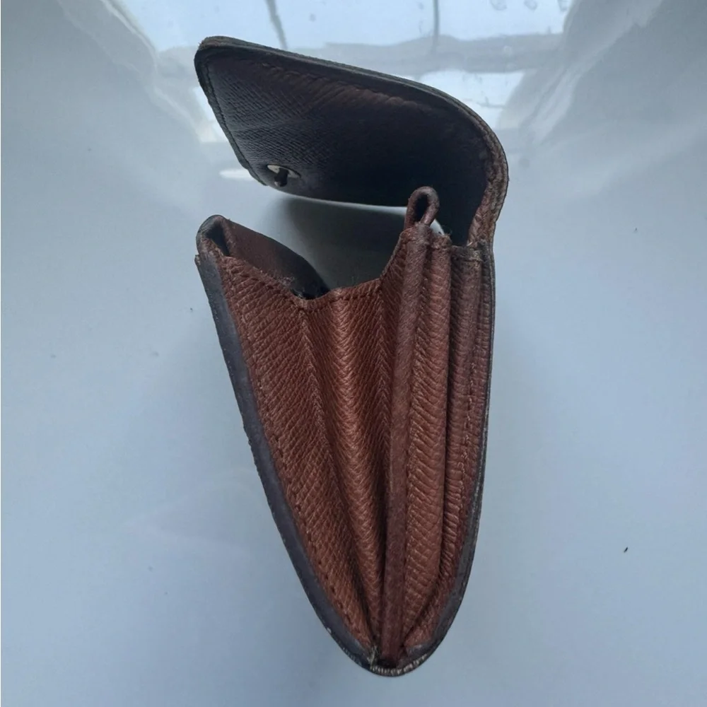 Louis Vuitton Monogram Wallet Brown LV Coin Elise Bifold Mini Wallet Compact